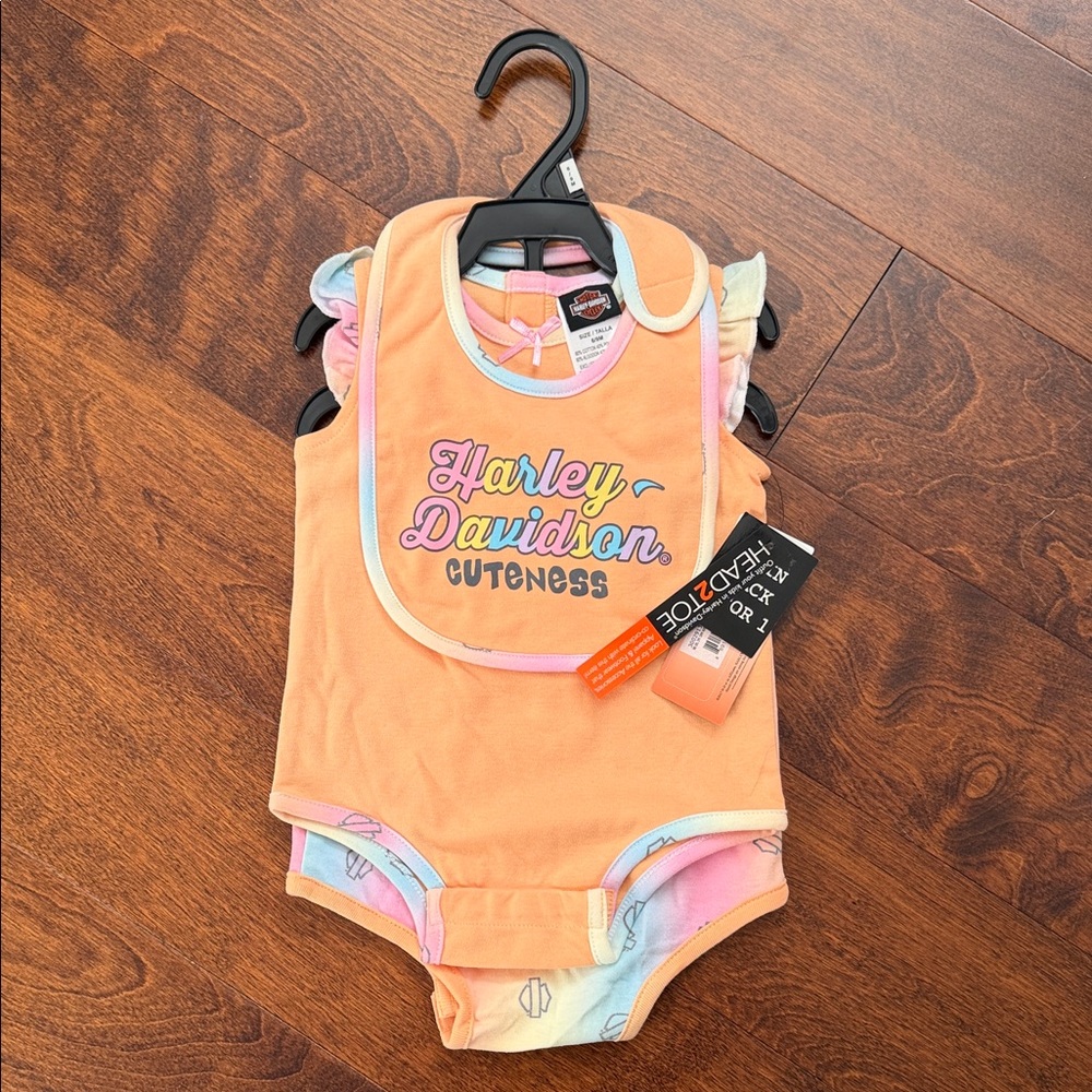 Harley-Davidson Orange Kids Matching Set